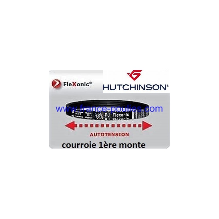 courroie poly v 558 pj 9 dents flexonic Hutchinson