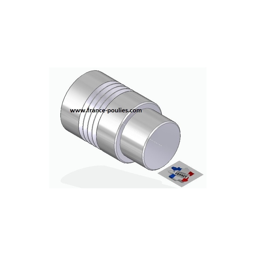 POULIE POLY-V ALU Øext 25 PJ 4 DENTS