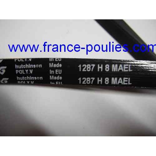 courroie poly v 1287 PH 8 dents  MA 