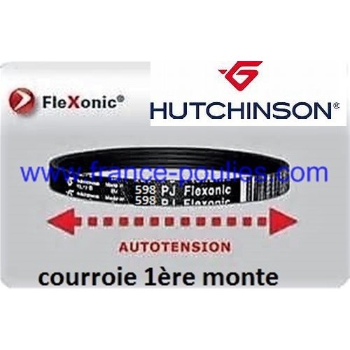 COURROIE POLY V 598 PJ 8 DENTS FLEXONIC