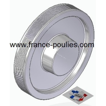 POULIE POLY-V ALU Øext 160 PJ 8 DENTS