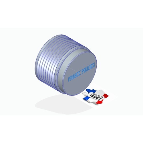 POULIE POLY-V ALU Øext 90 PL 8 DENTS