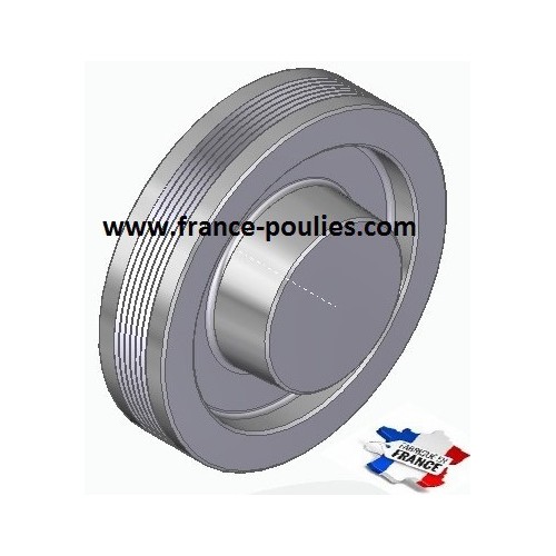 POULIE POLY-V ALU Øext 125 PJ 6 DENTS