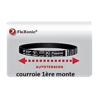 courroie poly v  636 PJ 6 dents  flexonic Hutchinson