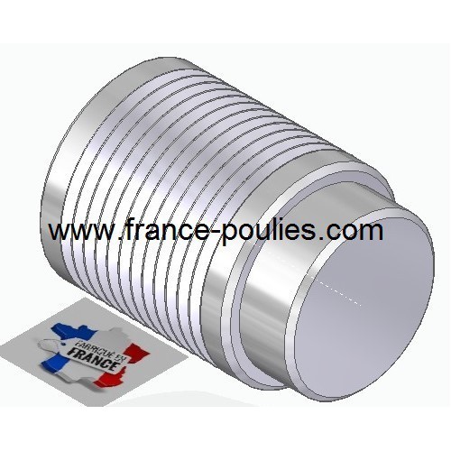 POULIE POLY-V ALU Øext 35.5 PJ 12 DENTS