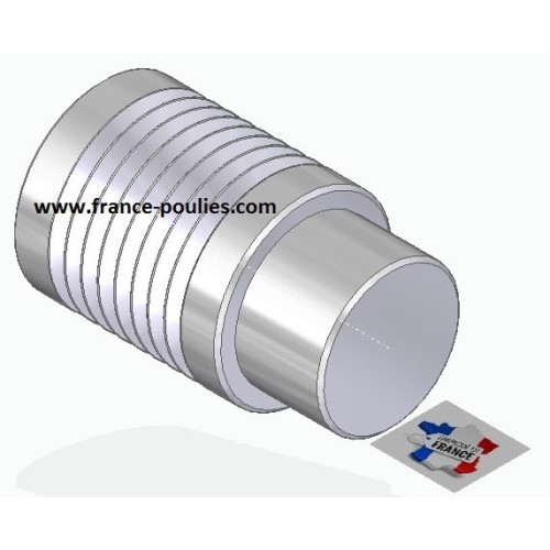 POULIE POLY-V ALU Øext 25 PJ 8 DENTS