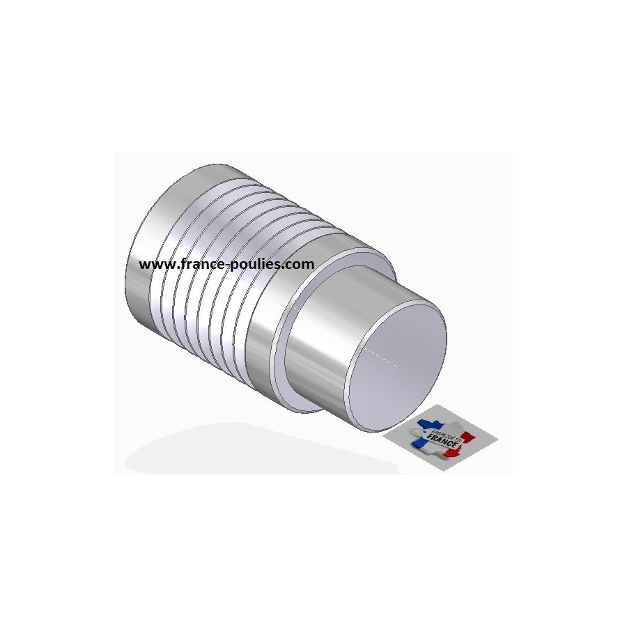 POULIE POLY-V ALU Øext 25 PJ 8 DENTS