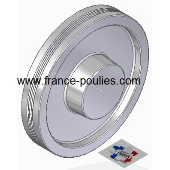 POULIE POLY-V ALU Øext 160 PJ 4 DENTS