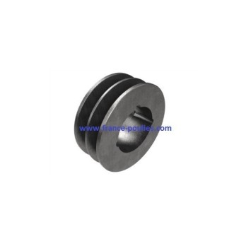 Poulie fonte 2 SPC Øp 200 Øext 209.6 avec moyeu 2517 Ø30 + rainure de 8