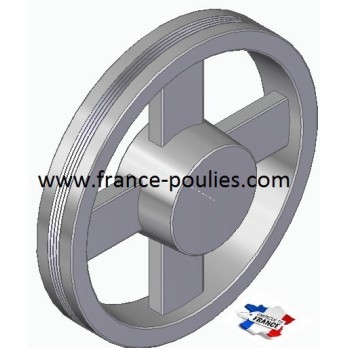 POULIE POLY-V ALU Øext 200 PJ 4 GORGES
