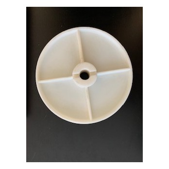 Poulie résine plate 144X20 avec alésage 15H7 lisse + 1 trou goupille