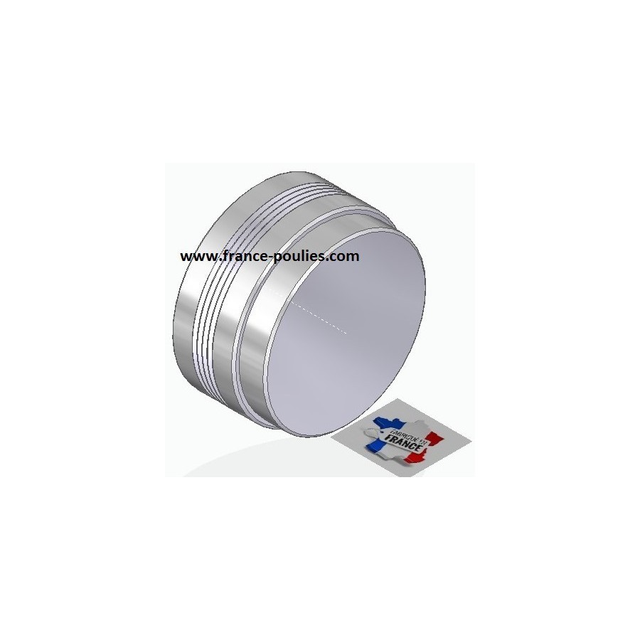 POULIE POLY-V ALU Øext 80 PJ 4 DENTS