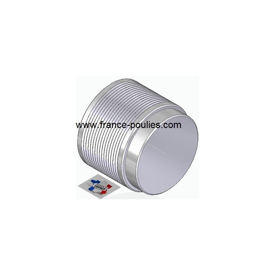 POULIE POLY-V ALU Øext 80 PJ 16 DENTS