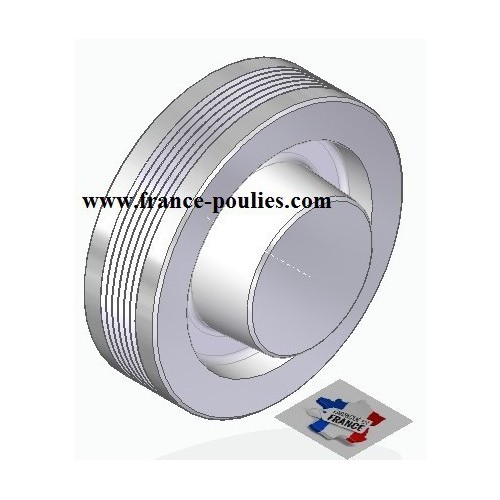POULIE POLY-V ALU Øext 100 PJ 6 DENTS