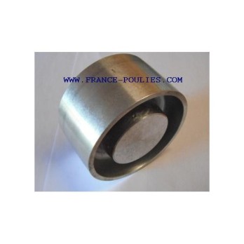 poulie plate alu Ø250X100 alésage 35H7 + rainure de 10 + 2 trous M8