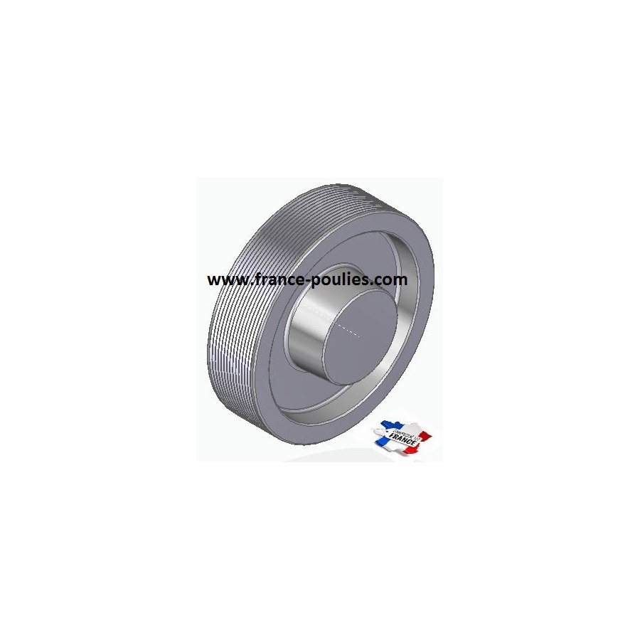 POULIE POLY-V ALU Øext 125 PJ 14 DENTS