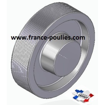 POULIE POLY-V ALU Øext 125 PJ 14 DENTS