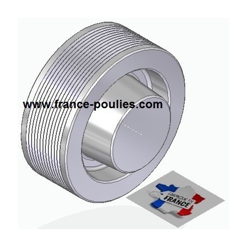 POULIE POLY-V ALU Øext 100 PJ 12 DENTS