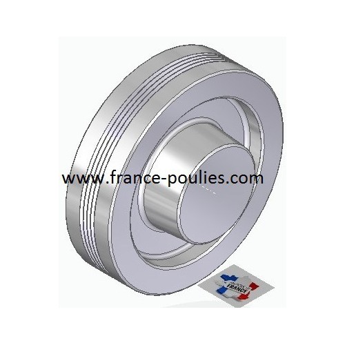 POULIE POLY-V ALU Øext 112 PJ 4 DENTS