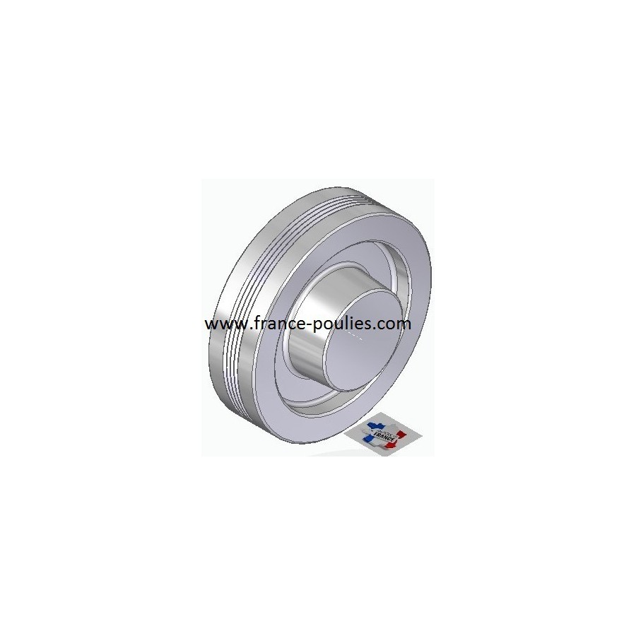 POULIE POLY-V ALU Øext 112 PJ 4 DENTS