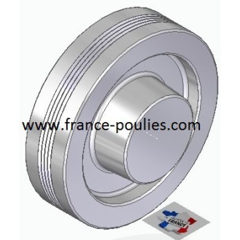 POULIE POLY-V ALU Øext 112 PJ 4 DENTS