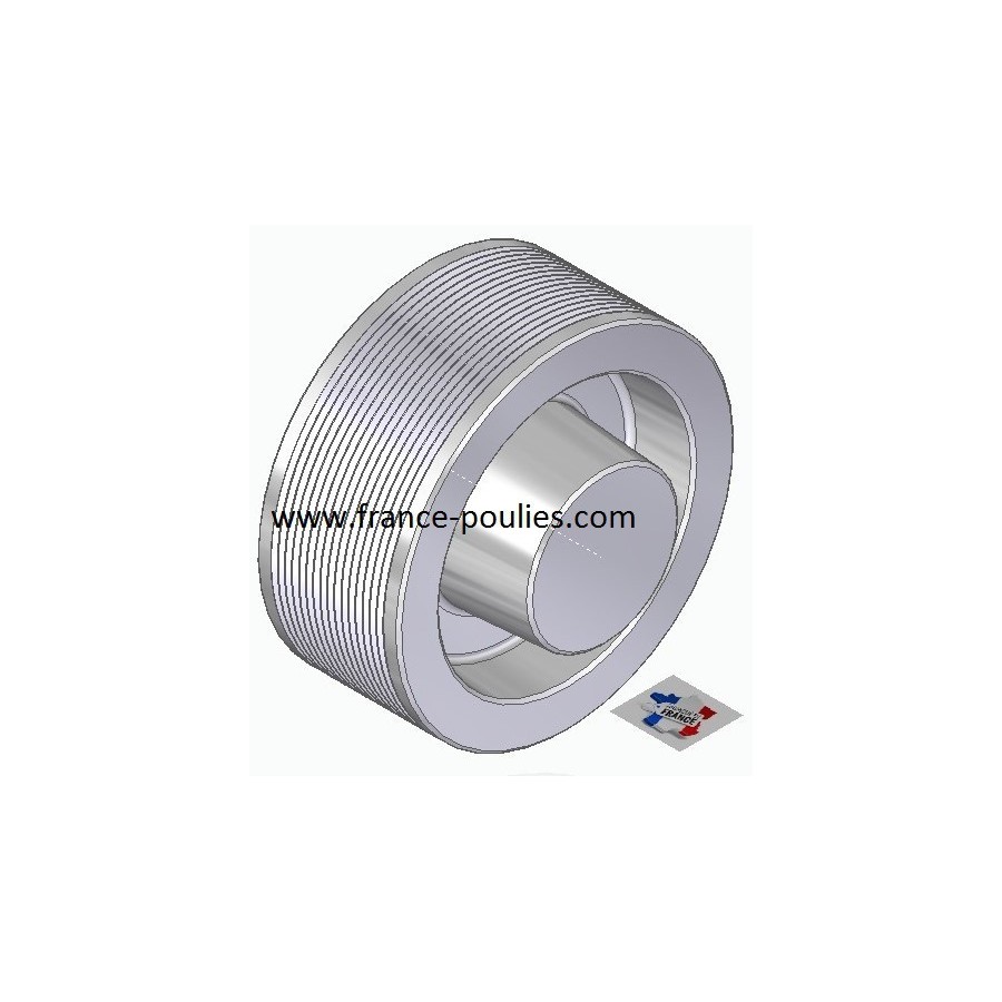 POULIE POLY-V ALU Øext 112 PJ 16 DENTS