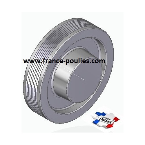 POULIE POLY-V ALU Øext 125 PJ 8 DENTS
