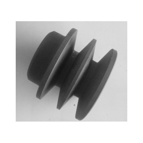 poulie fonte 2 spa Øp 50 Øext 55.6 alésage 18H + rainure de 5 + 2 trous M5