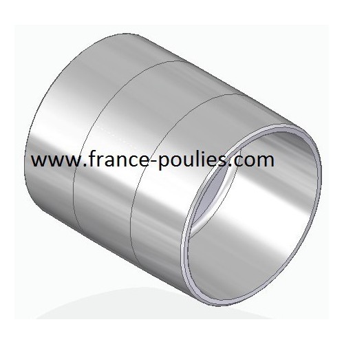 poulie plate alu Ø90x100