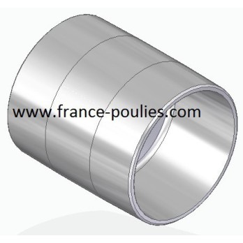 poulie plate alu Ø90x100