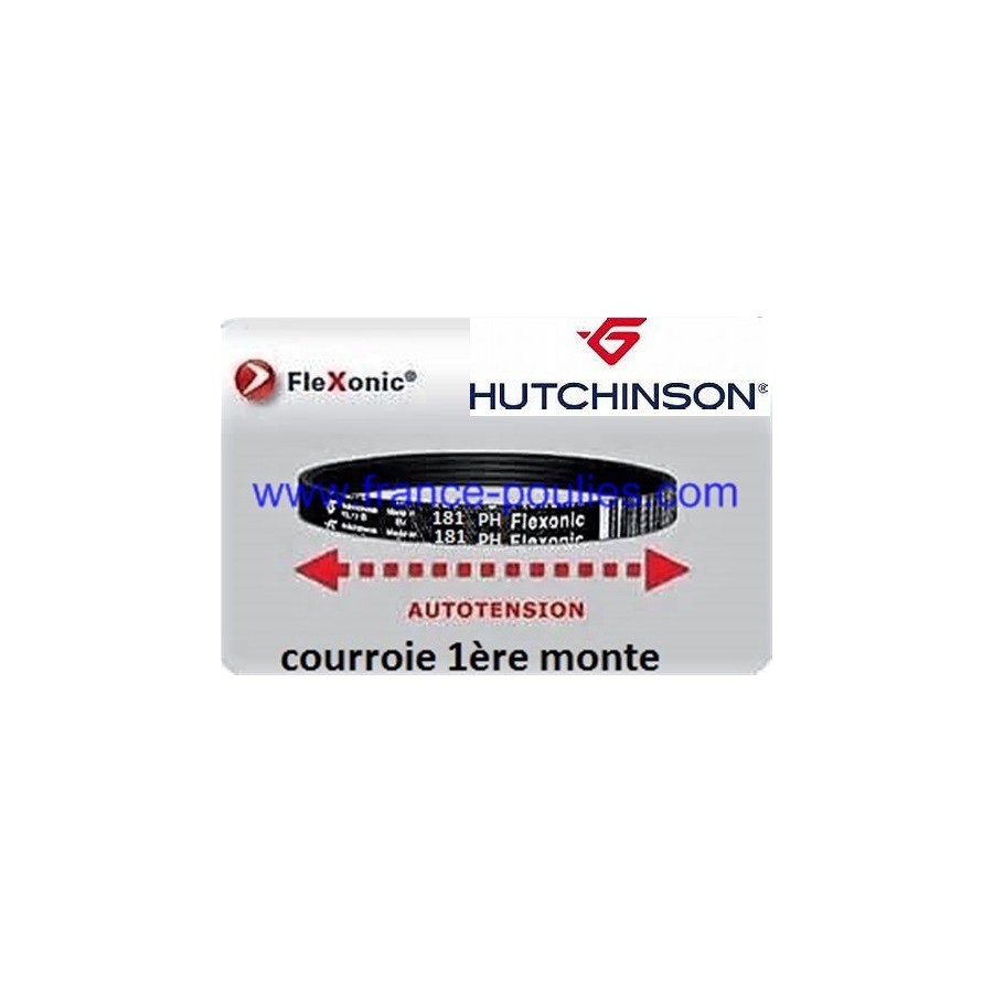 courroie poly v 198 ph 3 dents flexonic Hutchinson