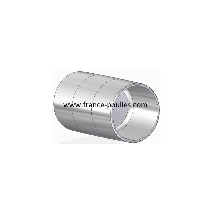 poulie plate alu Ø60x100