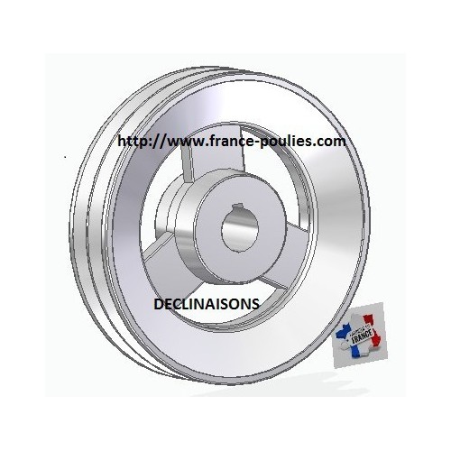 poulie alu 2 spb Øp 200