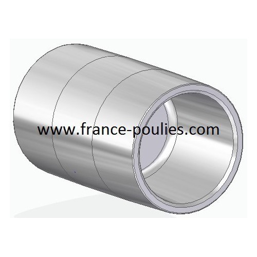 poulie plate alu Ø50x80