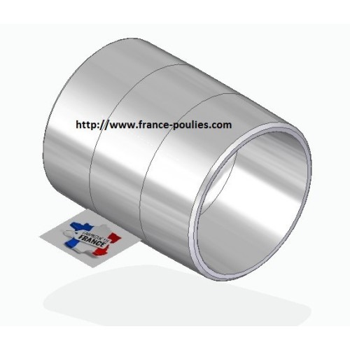 poulie plate alu Ø100x120