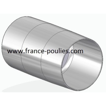 poulie plate alu Ø70x120