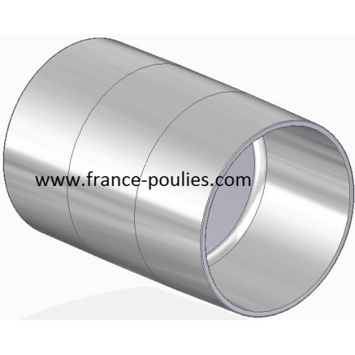 poulie plate alu Ø70x100