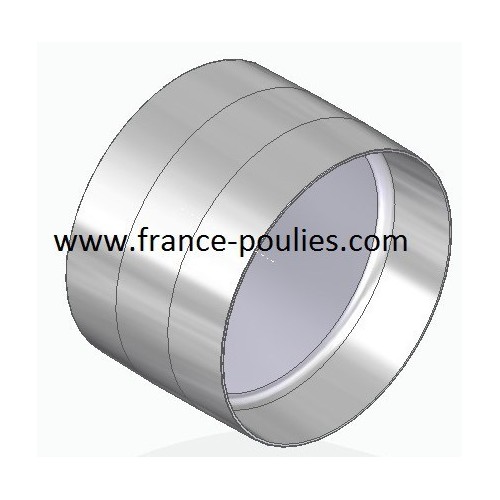 poulie plate alu Ø90x60