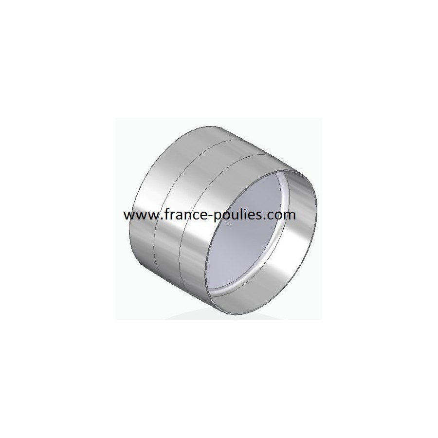 poulie plate alu Ø90x60