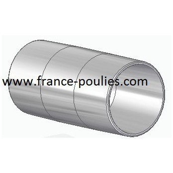 poulie plate alu Ø60x120