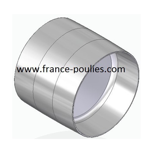 poulie plate alu Ø70x60