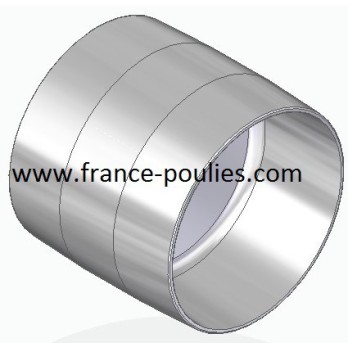 poulie plate alu Ø90x80