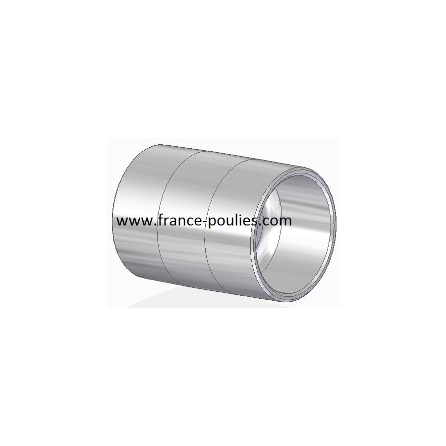 poulie plate alu Ø60x80