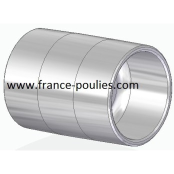 poulie plate alu Ø60x80