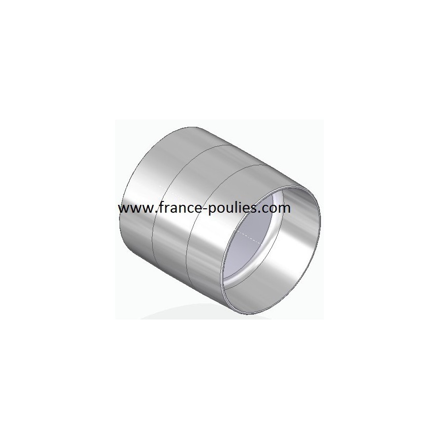 poulie plate alu Ø60x60