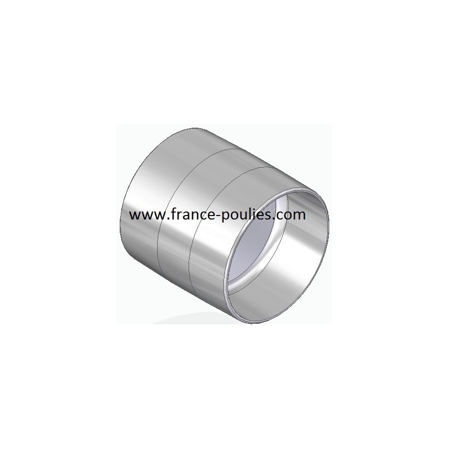 poulie plate alu Ø80x80