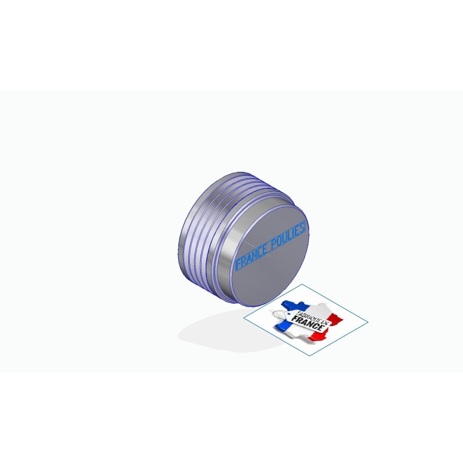 POULIE POLY-V ALU Øext 71 PL 4 DENTS