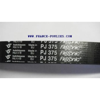 courroie poly v 375 pj 8 dentsflexonic Hutchinson 
