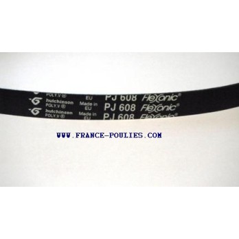 courroie poly v 608 pj 6 dents flexonic Hutchinson