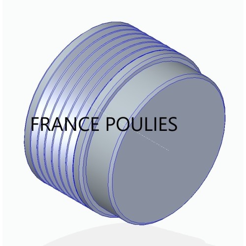 POULIE POLY-V ALU Øext 63 PK 6 DENTS